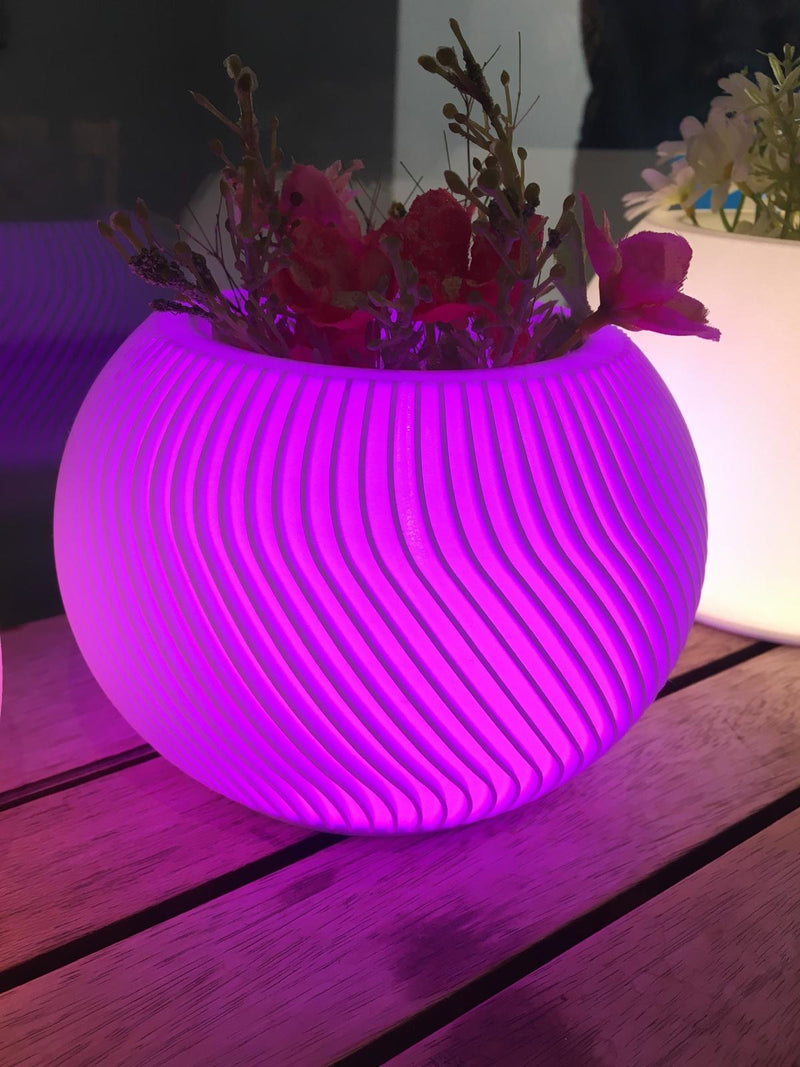 LOFONY Vena | Şarjlı Dekoratif Masaüstü Işıklı Lamba Saksı (RGB)